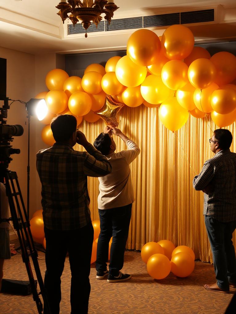 Setup behind the scenes